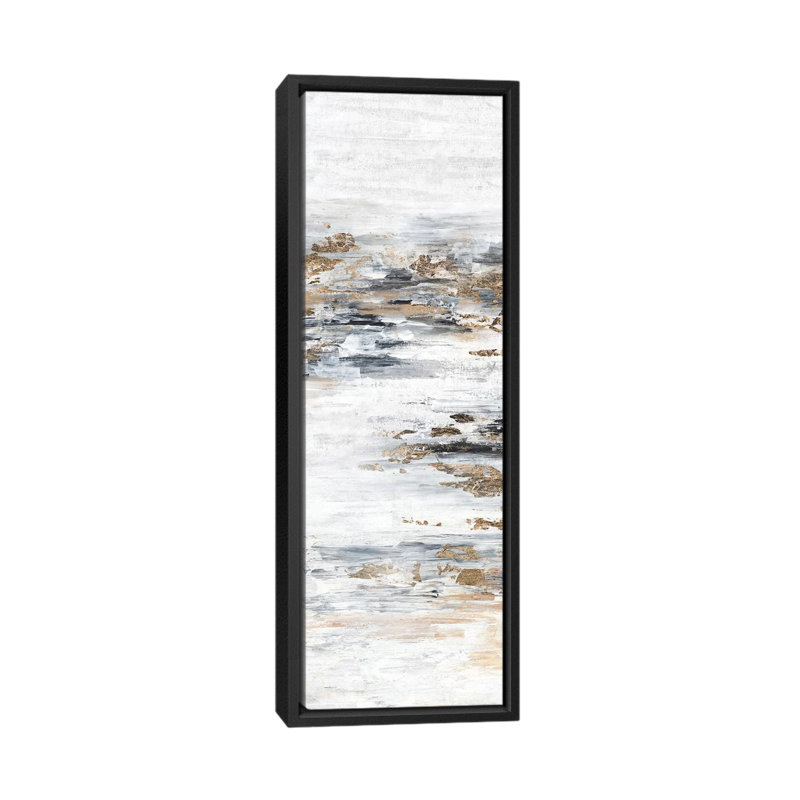 " Memory II Rectangle " by Isabelle Z, 36" H x 12" W x 1.5" D, Black Framed