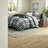 Comfortable Microfiber 7 Pcs Bedding Sets With Plaid Design For Home Decor