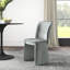  Chaise de salle à manger en velours gris-1845520990