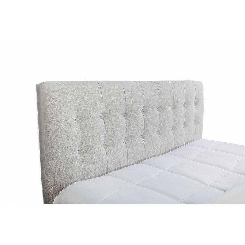 Lit tapissier avec 2 tables de chevet, Queen