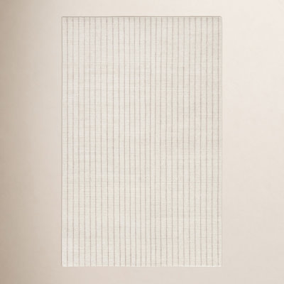 Grady Cream Hand-Knotted Striped Rug