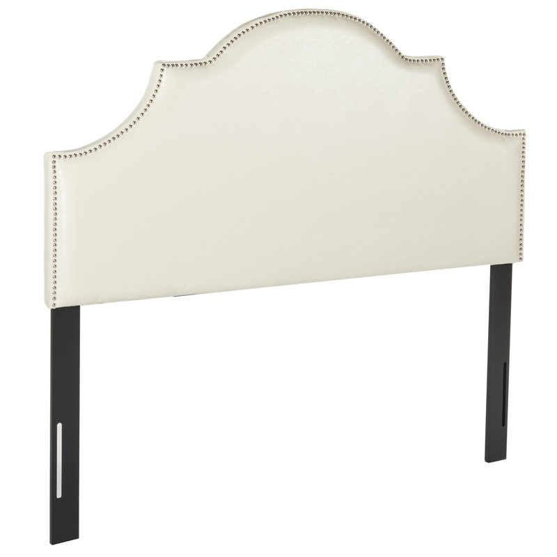Dix Upholstered Faux Leather Panel Headboard, King