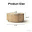 Table basse en rotin en forme de fleur avec rangement amovible