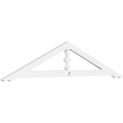 Artisan Signature Urethane Gable Pediment, Primed Tan