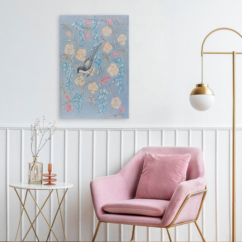 Heirloom Chinoiserie Bird II, H 24 po x l 16 po