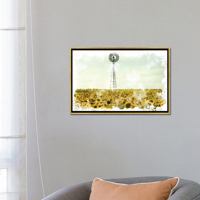 «Windmill Sunflowers» par Kimberly Allen - reproduction d'art