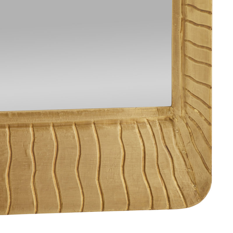 Hart Rectangle Brass Beveled Mirror