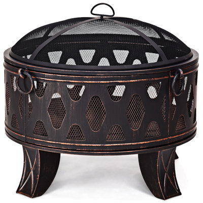 Kyles Round Iron Charcoal Smokeless Fire Pit