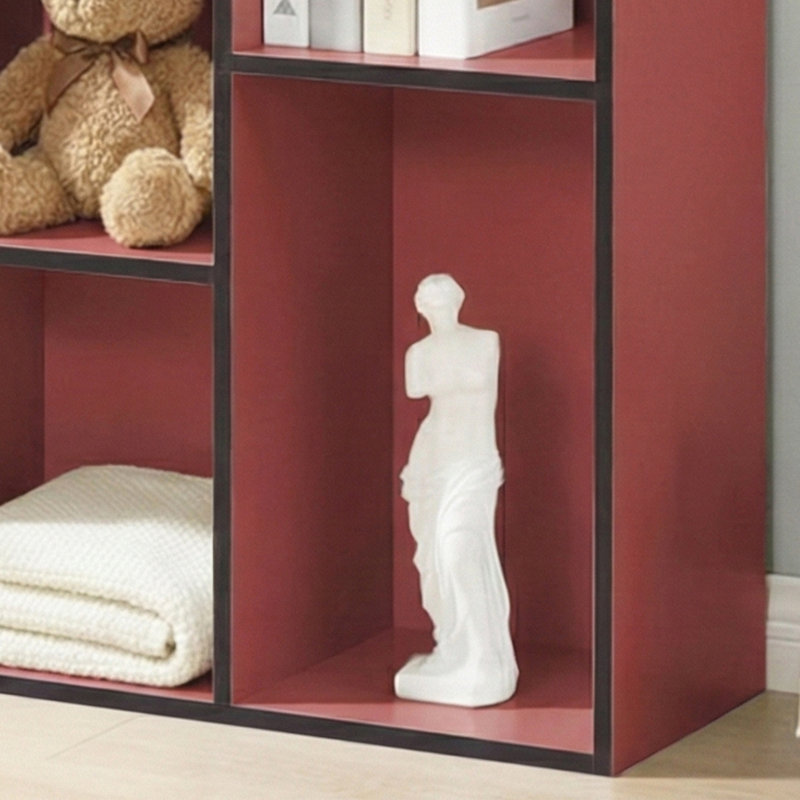 Bibliothèque de rangement à 7 tablettes de hauteur avec bibliothèque verticale au sol avec tablettes ouvertes verticales