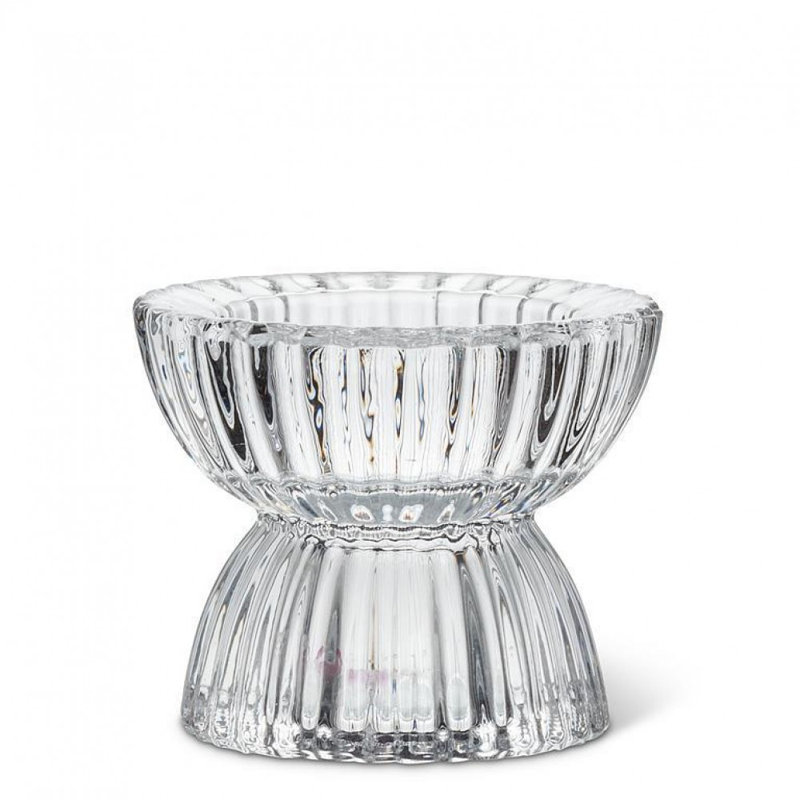 Small Reversible Ridged Tealight Candle Holder