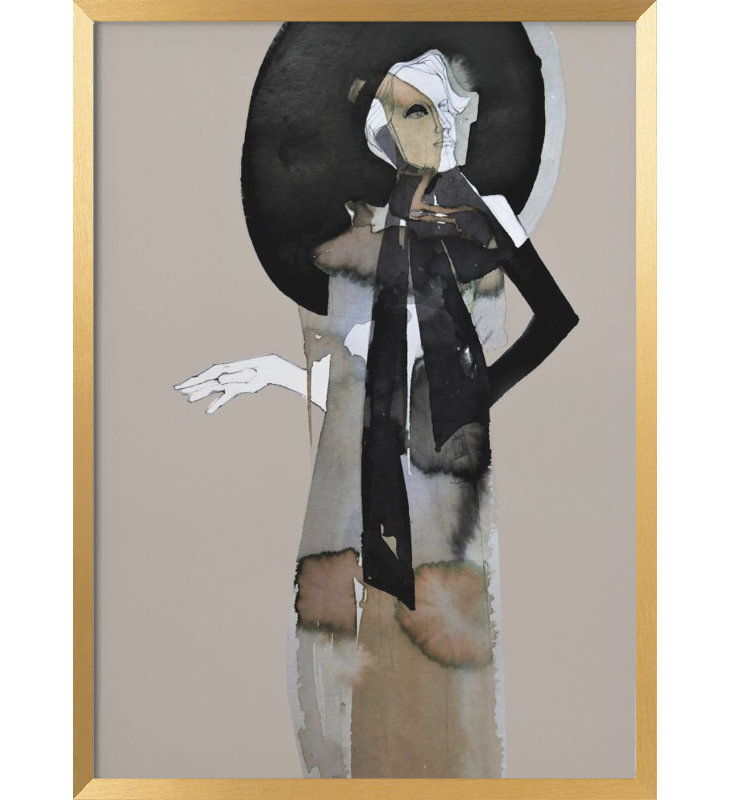 Pop Art & Retro "Striking a Pose", impression murale encadrée, H 30 po x l 20 po