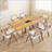 Rectangular Waves Dining Table-1412086585