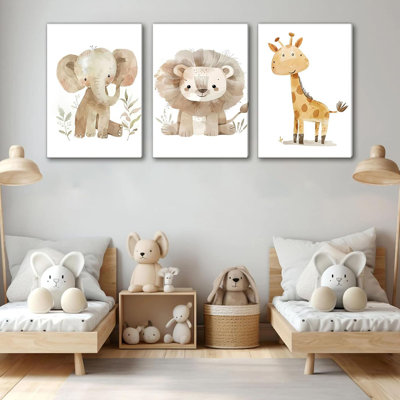 3 Piece Wrapped Canvas Wall Art