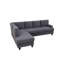 Ensemble de salon 2 pièces gris foncé-605722866