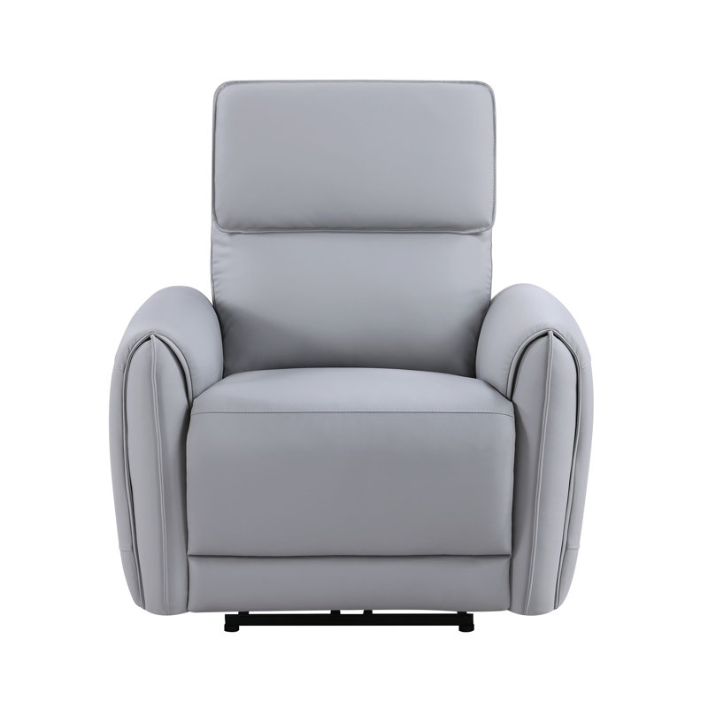 Fauteuil inclinable électrique en cuir synthétique Jeromie avec port USB