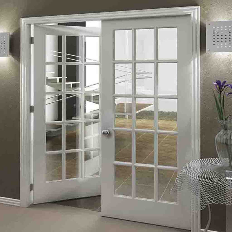 Dalle française 15-Lite White Core Core Wood 80 po x 30 po avec trousse