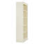 Bibliothèque de 83,4 po de hauteur avec bande à DEL et tablettes réglables, trou de câble pour une installation soignée, bibliothèque tricolore beige et jaune