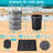 1 Gallons Metal Odor Resistant Indoor Kitchen Composter with Latching Lid-86536306