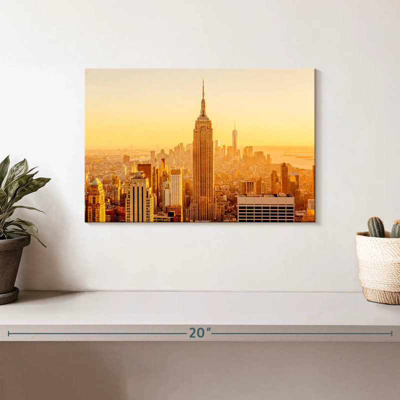 Ravi New York Golden Sunset, H 8 po x l 12 po