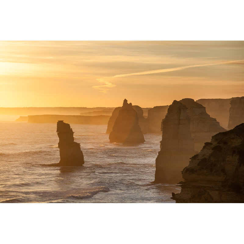 Twelve Apostles Rock Formations by Tsvibrav - Wrapped Canvas Print, 30cm H x 46cm W