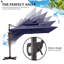 Parasol carré en porte-à-faux 128 po avec base Easy-Move | Mobilité d'une personne-1806213604