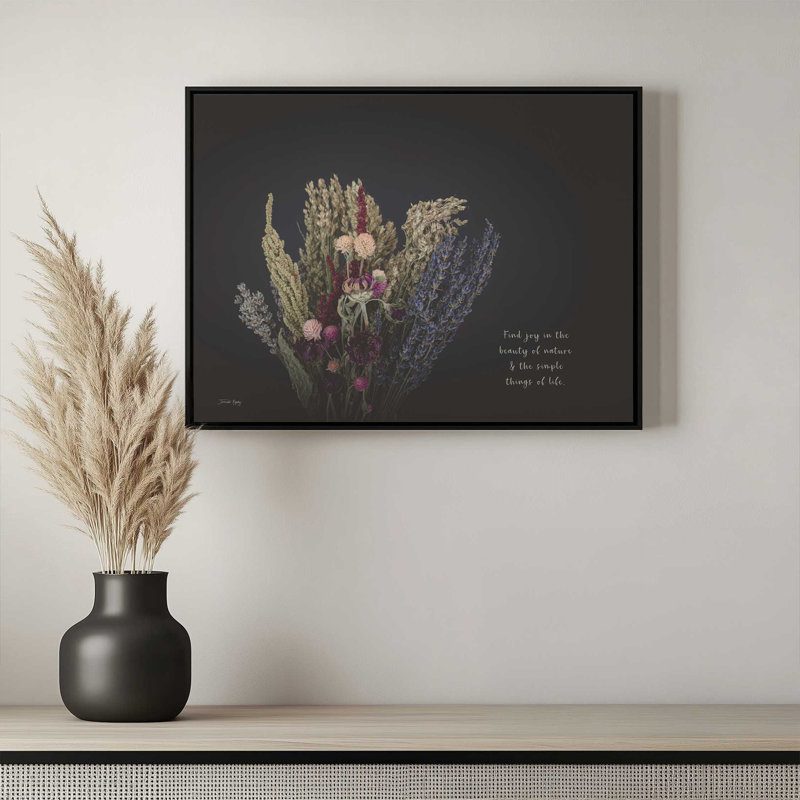 Find Joy by Jennifer Rigsby Art Print, Framed Canvas, Brown, 48 W x 36 H