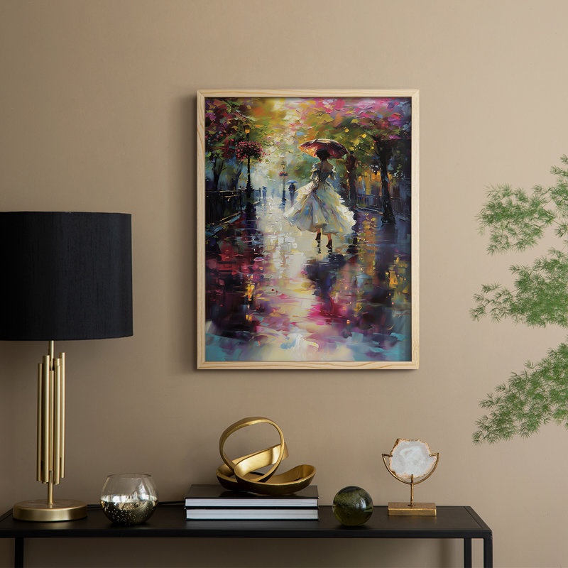 «WOMEN Series DCC», reproduction encadrée - bois massif, H 15 po x l 12 po, Naturel