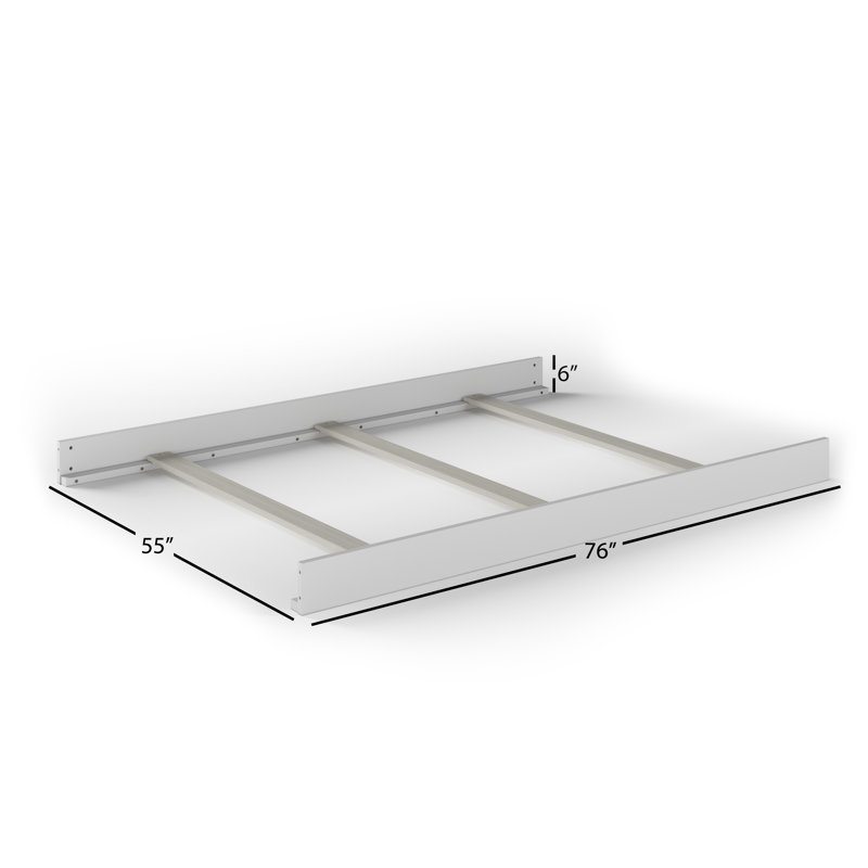 Rails pour lit double Camden, Blanc mat