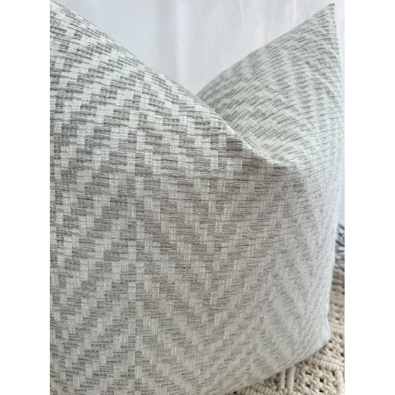 Abstract Grey Square Cushion Cover