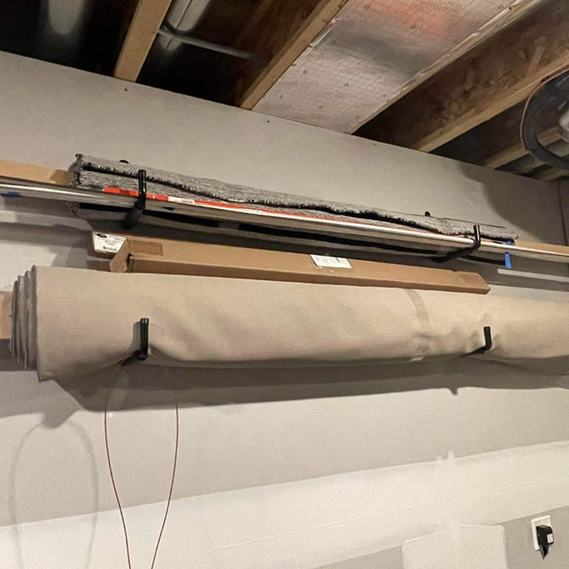 Metal Wall 6 - Hook Wall Mounted Coat Rack