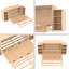 Grand lit escamotable doré avec de grands tiroirs et tablettes de rangement - Solution compacte pour les chambres d'amis et les espaces compacts-447640077