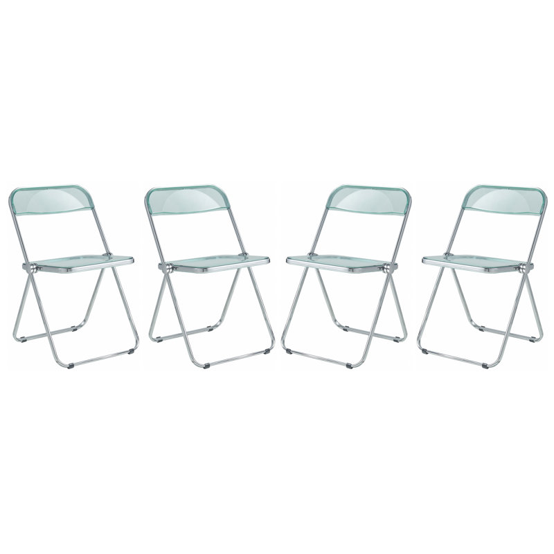 Chaise d'appoint de salle à manger Lawrence, Vert jade, Chrome