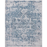 Oriental Area Rug in Blue/Ivory