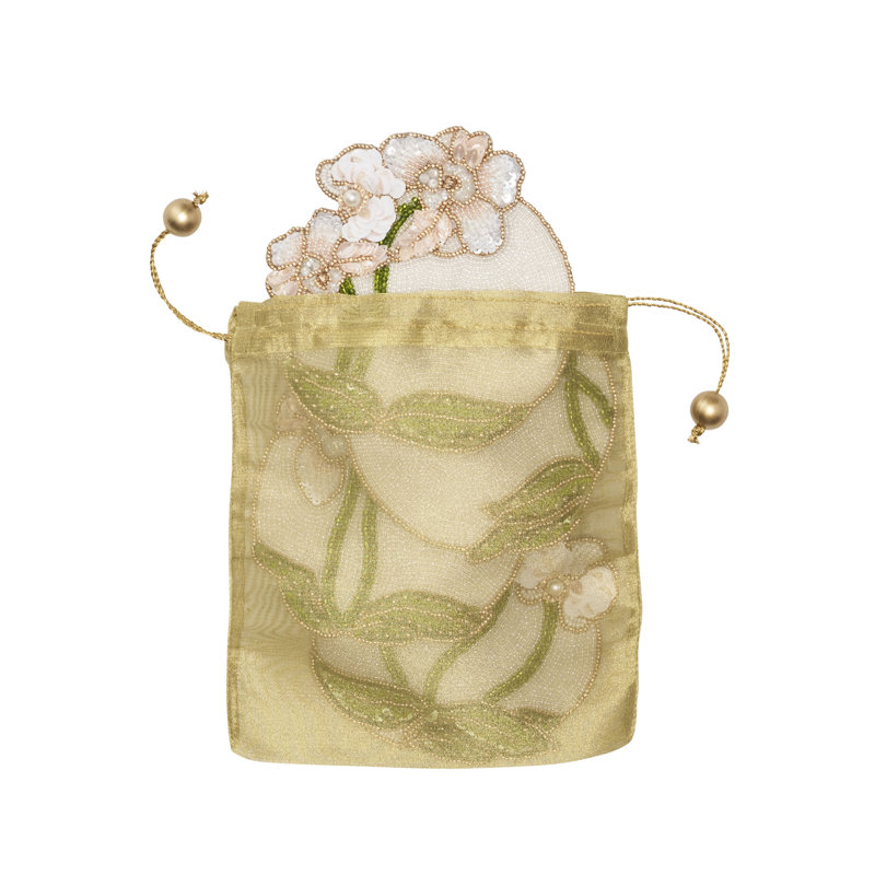 Orchid Coaster Set in a Gift Bag