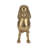 Aluminum 10" Fifi Gold Poodle, Elegant Sculptures - 11" x 3" x 10"