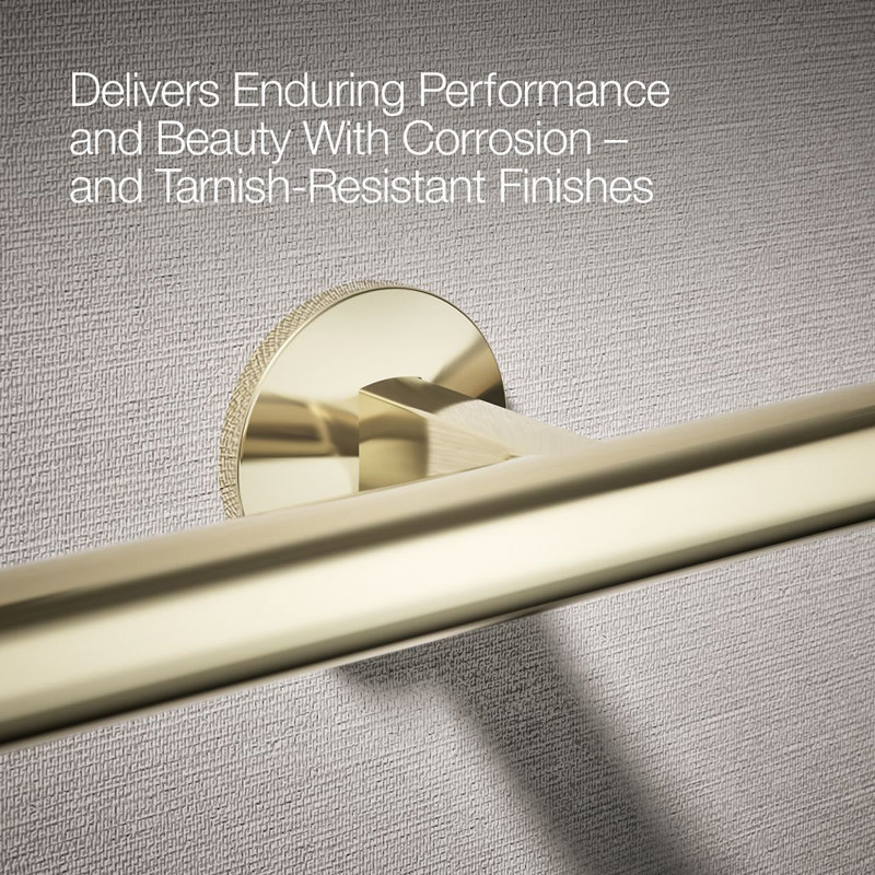 Components™ Double Towel Arm, Vibrant French Gold