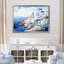 «Blue and White Greek Isles Village I», art mural Grèce-1080557214-1080557213