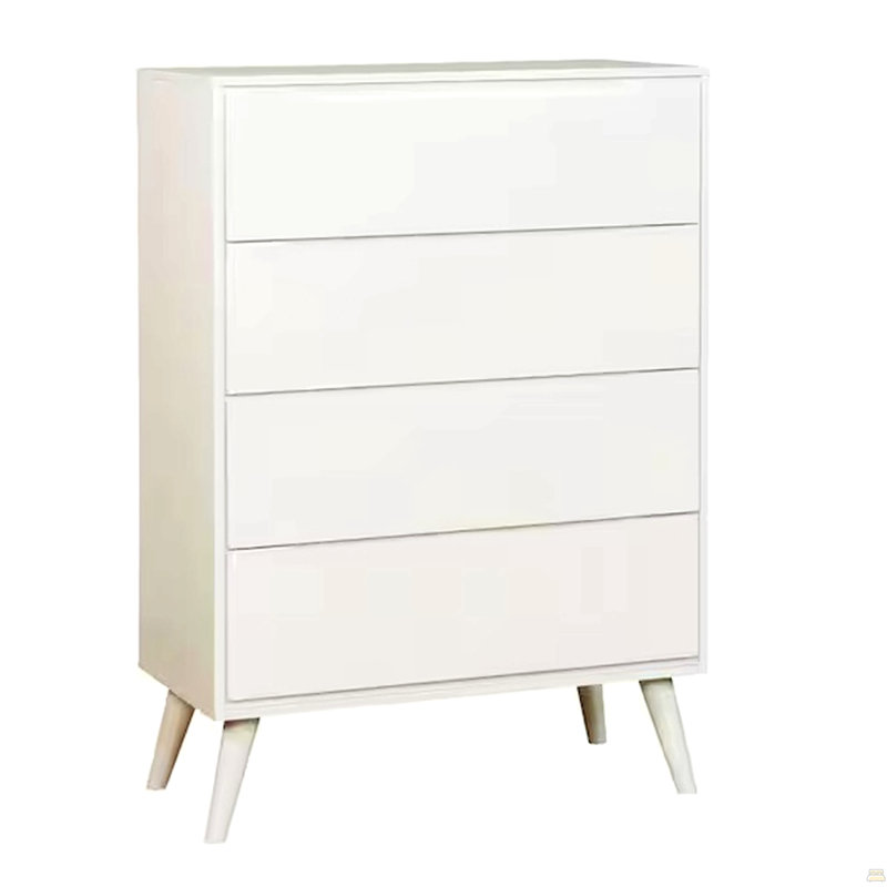 Commode à quatre tiroirs avec poignées encastrées