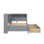 Twin-Size Wooden Daybed With Two Drawers, A Storage Shelf, And USB Charging Outlets-1377385451