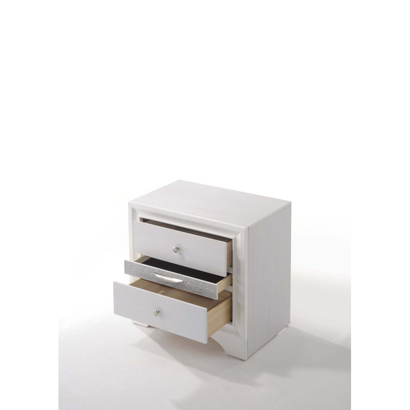 Table de chevet Naima, Blanc