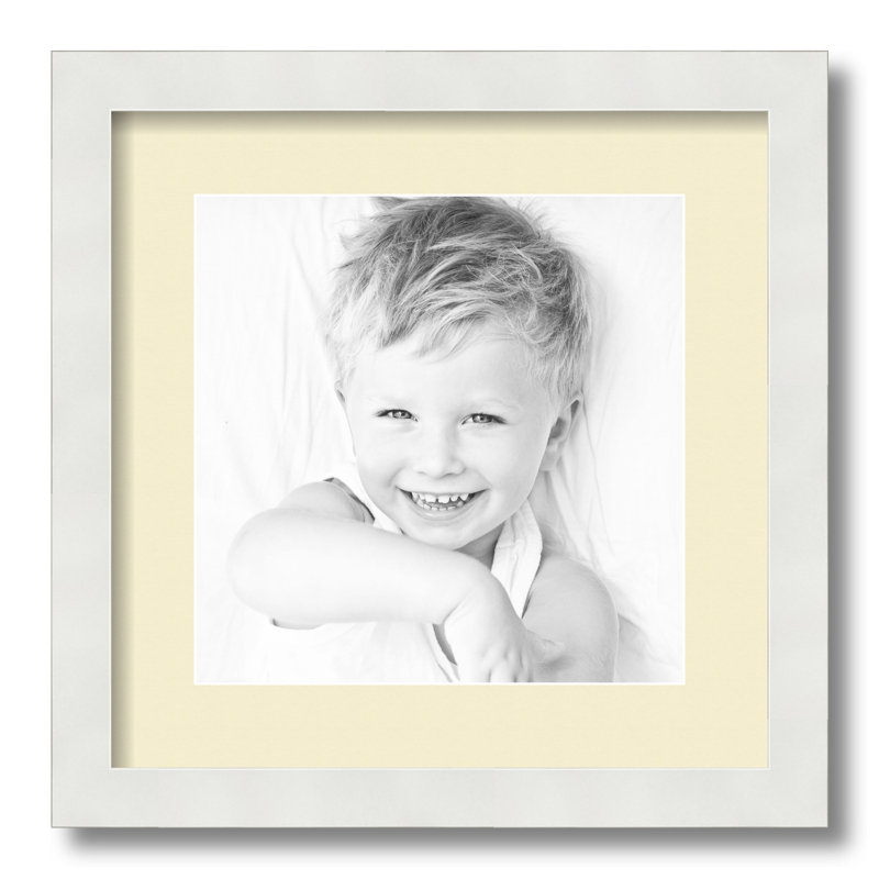 White Single Picture Frame, Oyster