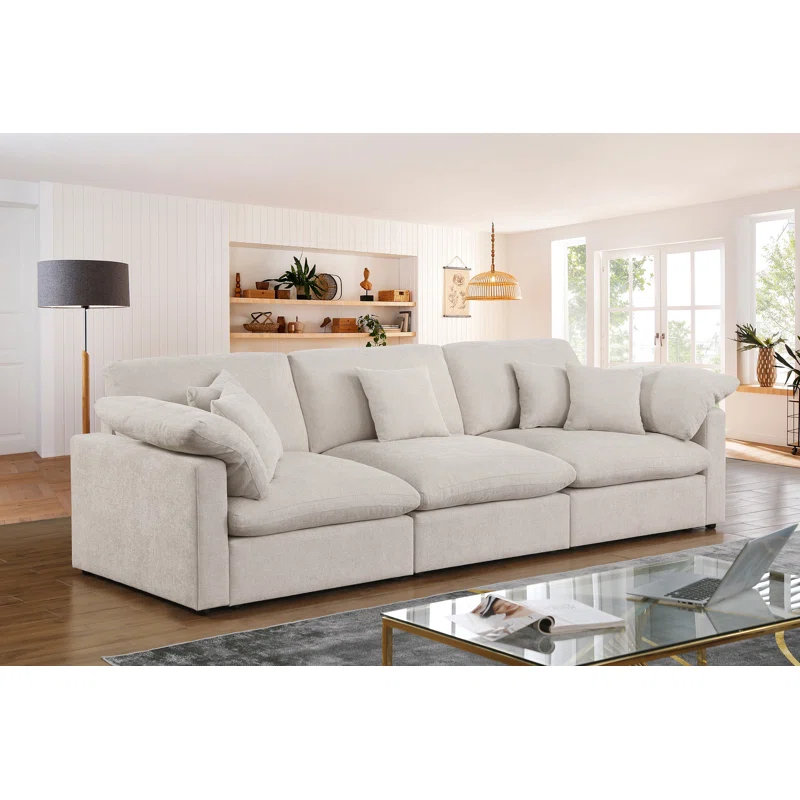 Latitude Run® 6 - Piece 155.7" U Shape Sectional Sofa Cloud Couch With ...