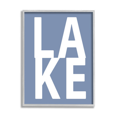 «Bb-581», encadré «Lake House Text on Canvas» par Jamie MacDowell, art textuel