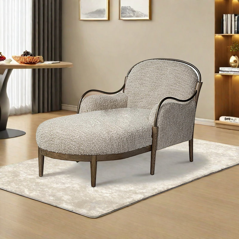 Chaise longue élégante et rétro