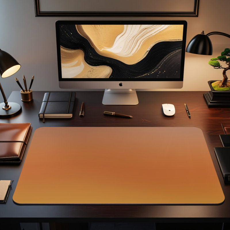 Polyester Desk Pad, 14.4x12.1