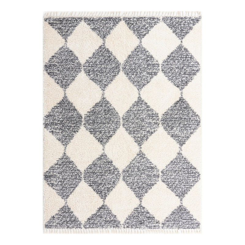Serenity Shag Geometric Indoor Rug, Rectangle 9' x 12'