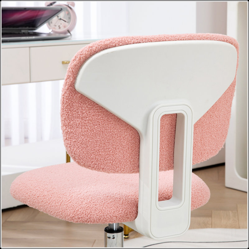 Chaise de bureau avec revêtement en lin, pivotant, hauteur réglable, roulettes
