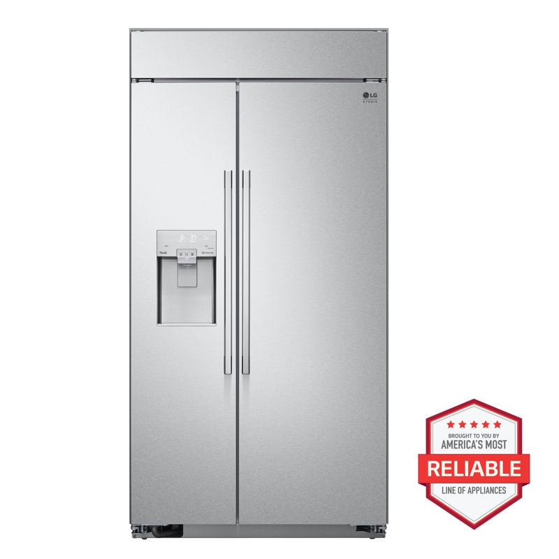 42" Width Counter Depth Side by Side 25.6 cu. ft. Smart Refrigerator