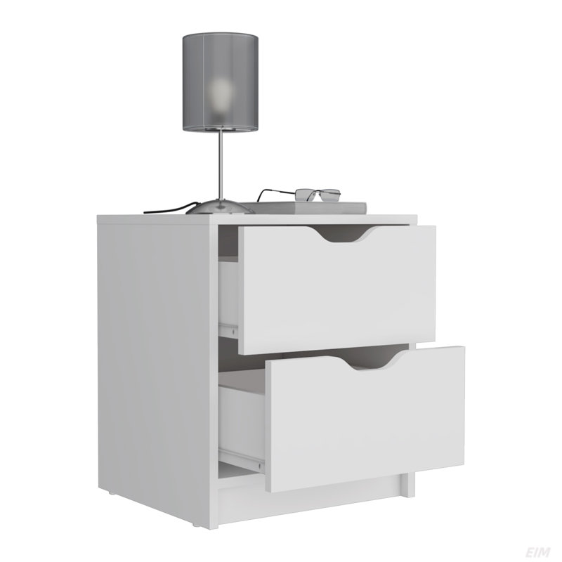 Table de chevet 2 tiroirs, table de bout, table d'appoint