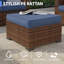 Repose-pieds 23,4 pouces (ensemble de 2)-1730603775